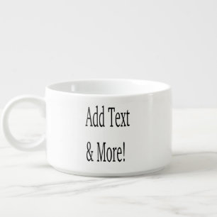 Add Text & More! Customize Your Own Personalized Bowl