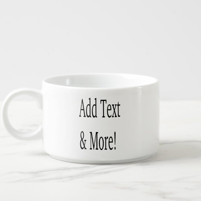 Add Text & More! Customize Your Own Personalized Bowl (Right)