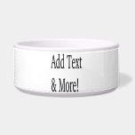 Add Text & More! Customize Your Own Personalized Bowl<br><div class="desc">Customize with your own personalized designs,  quotes,  texts and more. Also choose from premade designs,  from many different categories as well.</div>