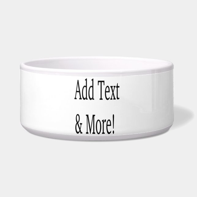 Add Text & More! Customize Your Own Personalized Bowl (Front)