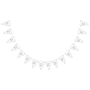 Add Text & More! Customize Your Own Personalized Bunting Flags