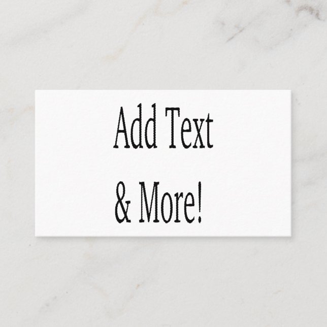 Add Text & More! Customize Your Own Personalized Business Card (Front)