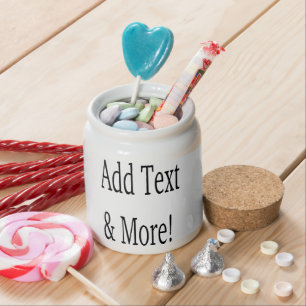 Add Text & More! Customize Your Own Personalized Candy Jar