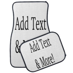 Add Text & More! Customize Your Own Personalized Car Floor Mat