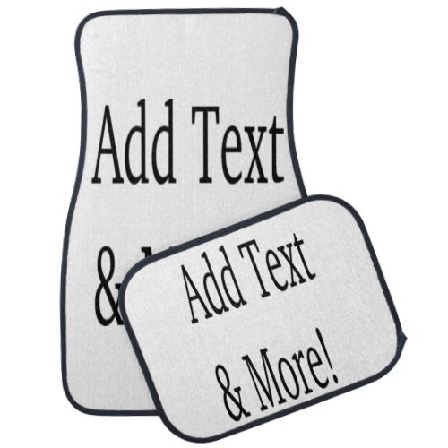 Add Text  More Customize Your Own Personalized Car Floor Mat