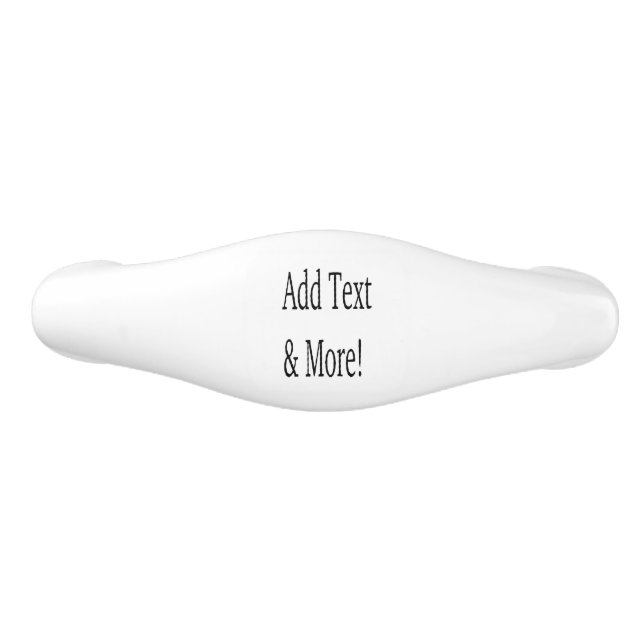 Add Text & More! Customize Your Own Personalized Ceramic Drawer Pull (Front)