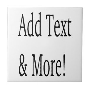 Add Text & More! Customize Your Own Personalized Ceramic Tile