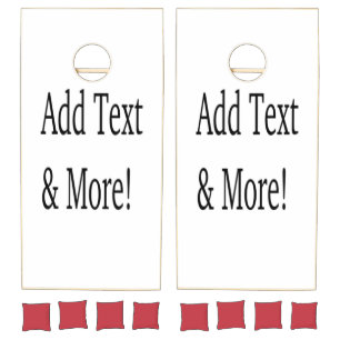 Add Text & More! Customize Your Own Personalized Cornhole Set