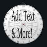 Add Text & More! Customize Your Own Personalized Dart Board<br><div class="desc">Customize with your own personalized designs,  quotes,  texts and more. Also choose from premade designs,  from many different categories as well.</div>