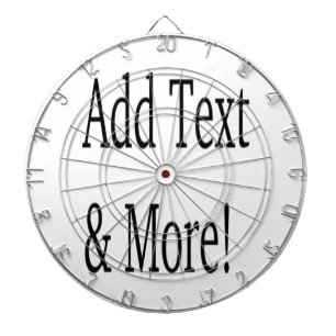 Add Text & More! Customize Your Own Personalized Dart Board