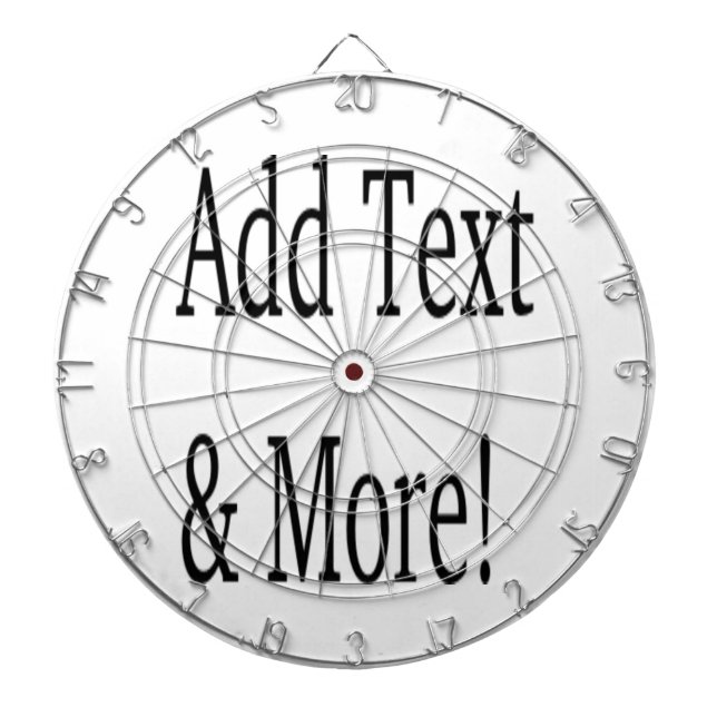 Add Text & More! Customize Your Own Personalized Dart Board (Front)