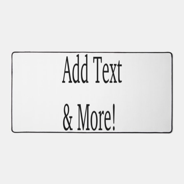 Add Text & More! Customize Your Own Personalized Desk Mat (Front)