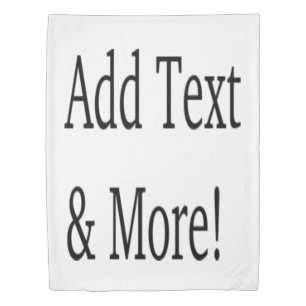 Add Text & More! Customize Your Own Personalized Duvet Cover