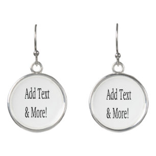 Add Text & More! Customize Your Own Personalized Earrings