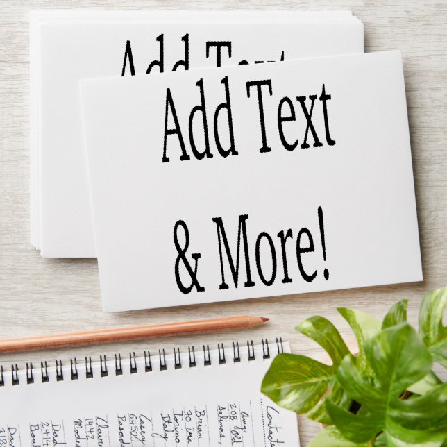 Add Text & More! Customize Your Own Personalized Envelope (Stacked)