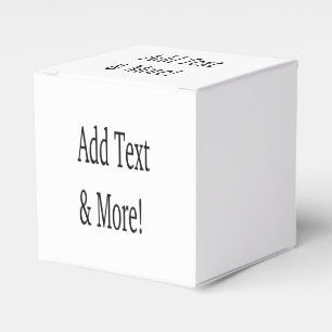 Add Text & More! Customize Your Own Personalized Favor Boxes