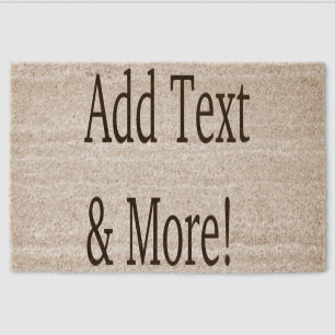 Add Text & More! Customize Your Own Personalized Fiber Doormat