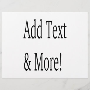 Add Text & More! Customize Your Own Personalized Flyer