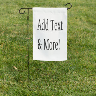 Add Text & More! Customize Your Own Personalized Garden Flag