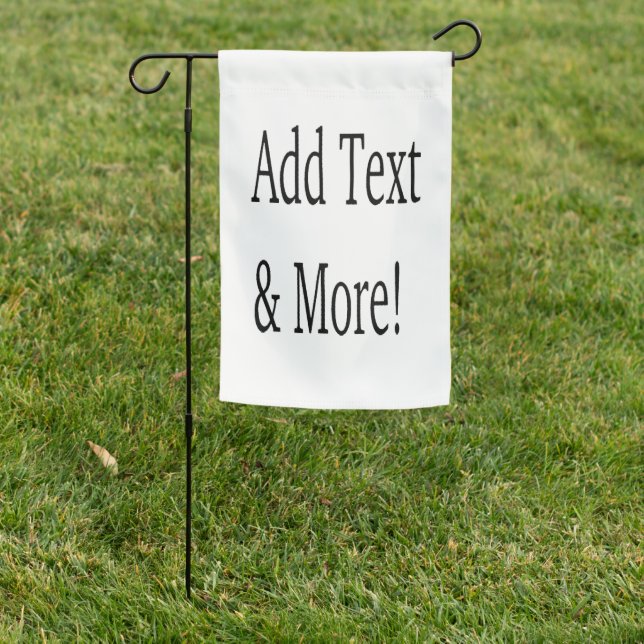 Add Text & More! Customize Your Own Personalized Garden Flag (In SItu)
