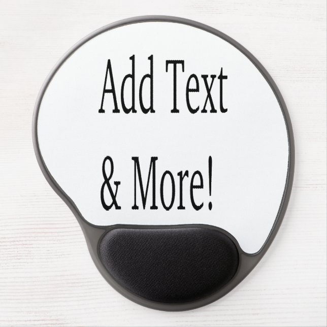Add Text & More! Customize Your Own Personalized Gel Mouse Pad (Front)