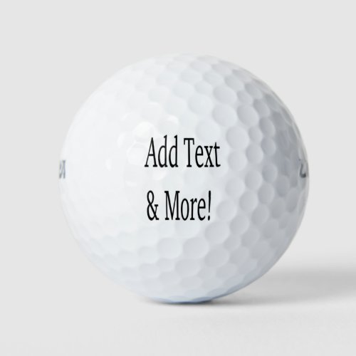 Add Text  More Customize Your Own Personalized Golf Balls