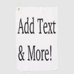 Add Text &amp; More! Customize Your Own Personalized Golf Towel