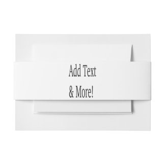 Add Text & More! Customize Your Own Personalized Invitation Belly Band