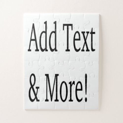 Add Text  More Customize Your Own Personalized Jigsaw Puzzle