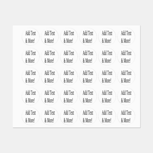 Add Text & More! Customize Your Own Personalized Labels (Sheet)