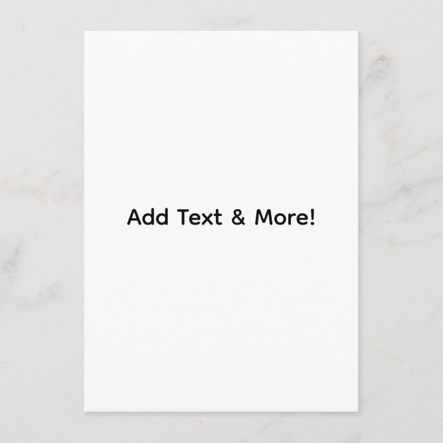 Add Text & More! Customize Your Own Personalized Menu (Front)