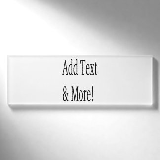 Add Text & More! Customize Your Own Personalized Name Tag
