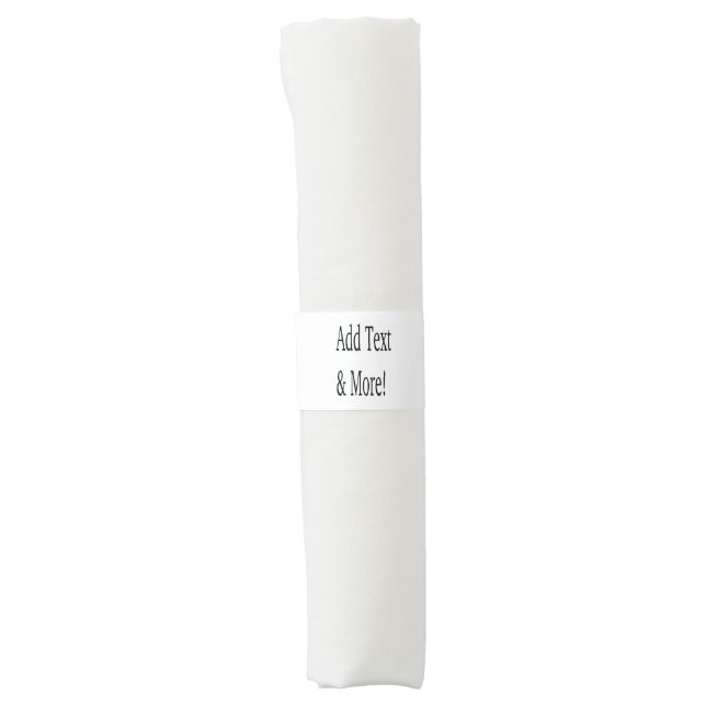 Add Text & More! Customize Your Own Personalized Napkin Bands (Front)