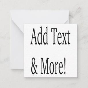Add Text & More! Customize Your Own Personalized Note Card