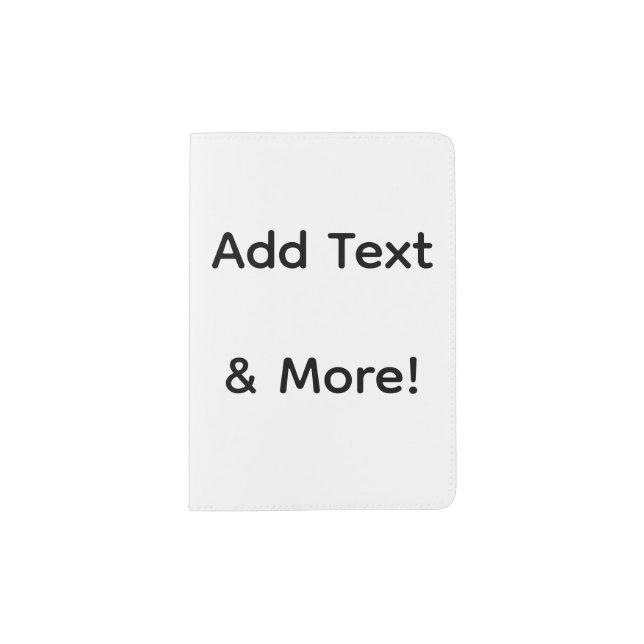 Add Text & More! Customize Your Own Personalized Passport Holder (Front)