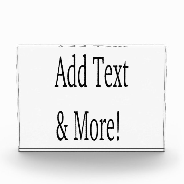 Add Text & More! Customize Your Own Personalized Photo Block (Front)