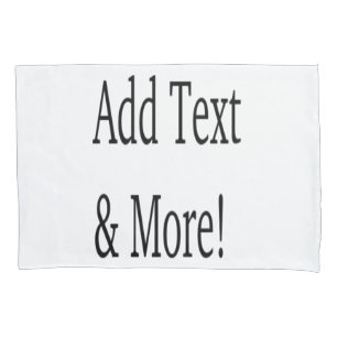 Add Text & More! Customize Your Own Personalized Pillow Case