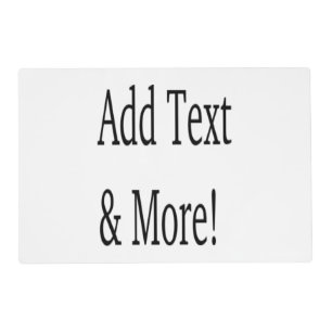 Add Text & More! Customize Your Own Personalized Placemat
