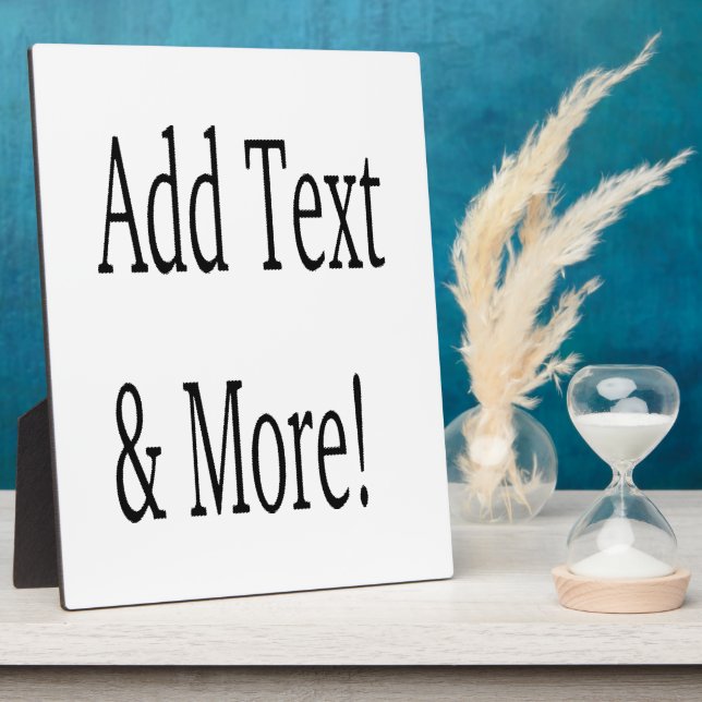 Add Text & More! Customize Your Own Personalized Plaque (Side)