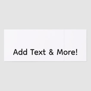 Add Text & More! Customize Your Own Personalized Raffle Tickets