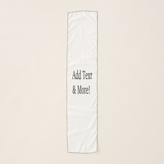 Add Text & More! Customize Your Own Personalized Scarf (Front)