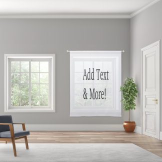 Add Text & More! Customize Your Own Personalized Sheer Curtains