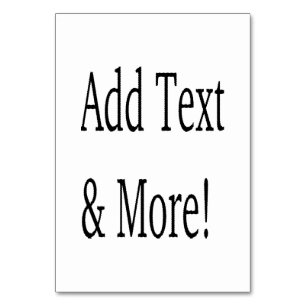 Add Text & More! Customize Your Own Personalized Table Number