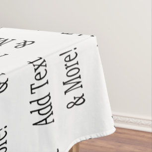 Add Text & More! Customize Your Own Personalized Tablecloth