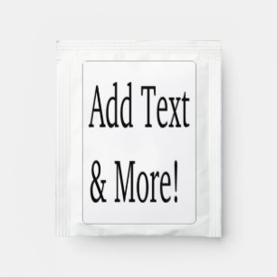 Add Text & More! Customize Your Own Personalized Tea Bag Drink Mix
