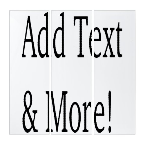 Add Text  More Customize Your Own Personalized Triptych