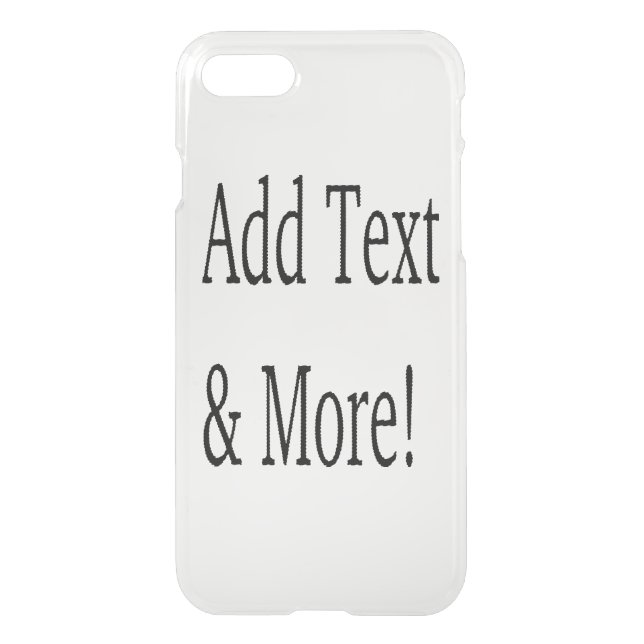 Add Text & More! Customize Your Own Personalized Uncommon iPhone Case (Back)
