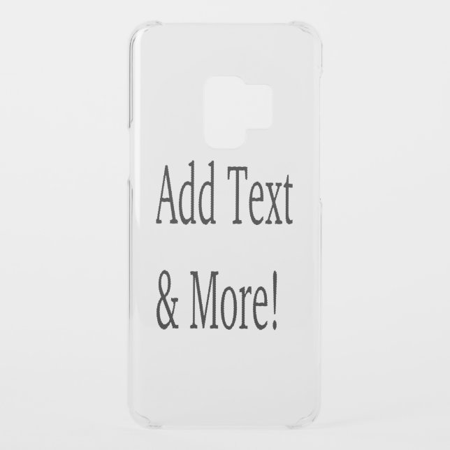 Add Text & More! Customize Your Own Personalized Uncommon Samsung Galaxy Case (Back)