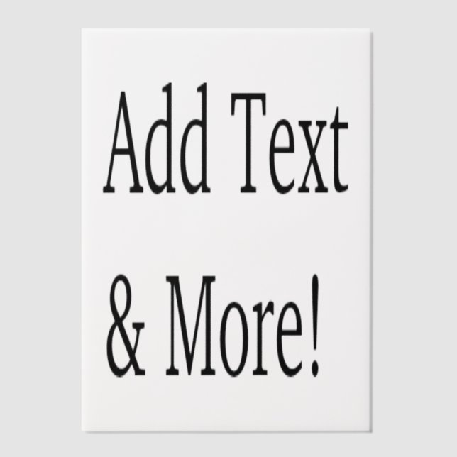 Add Text & More! Customize Your Own Personalized Vellum Invitations (Front)