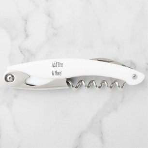 Add Text & More! Customize Your Own Personalized Waiter's Corkscrew